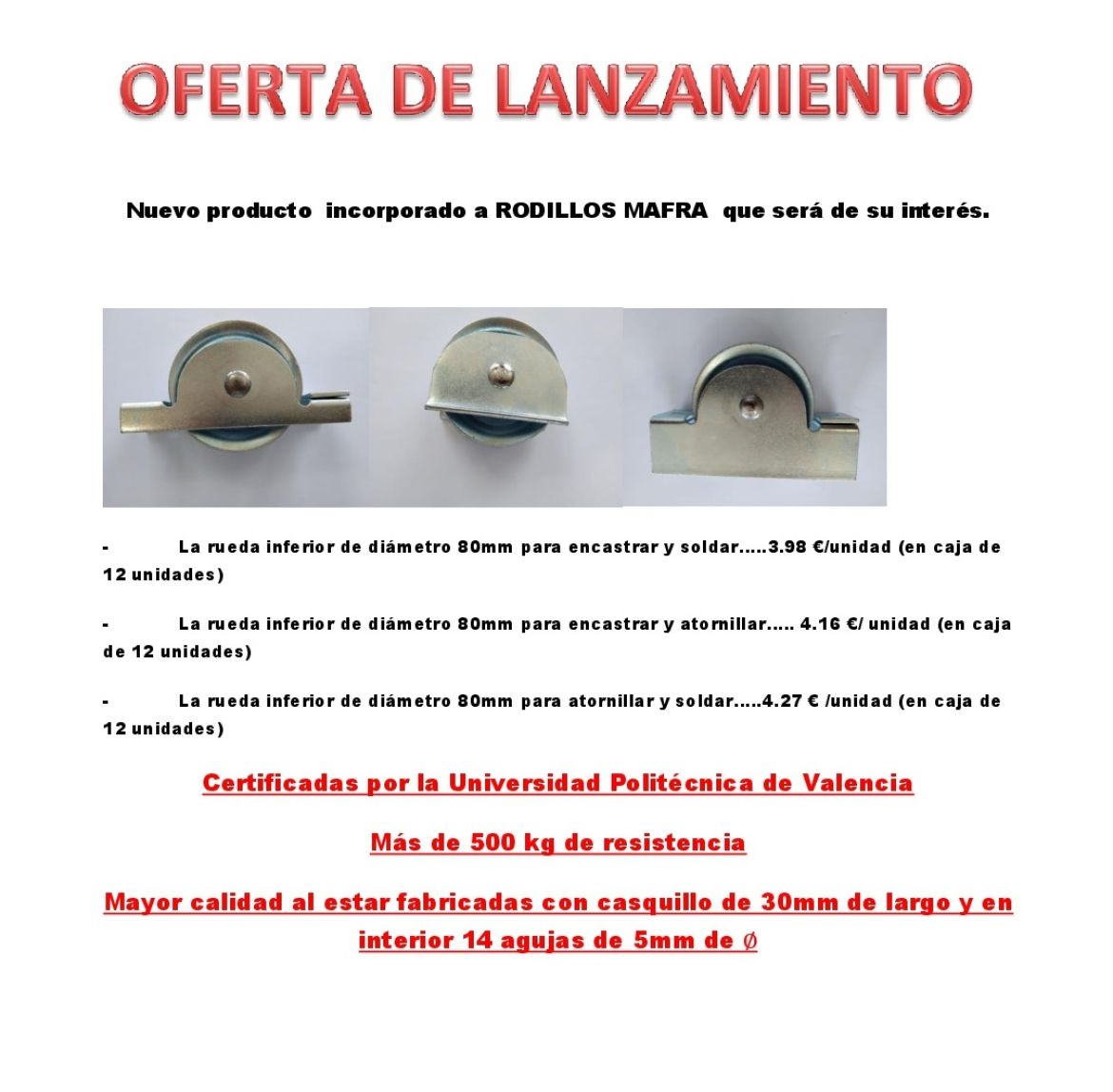 OFERTA LANZAMIENTO